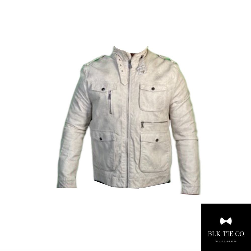 Bomber Leather Jacket - Athletic Fit -Like New